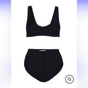 Youswim Eva Hight Waist Two Piece in Black
